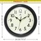 Infinity Instruments Nostalgic 9.5 in. Plastic Clock - Black 20306BK-4544 - alternate 5